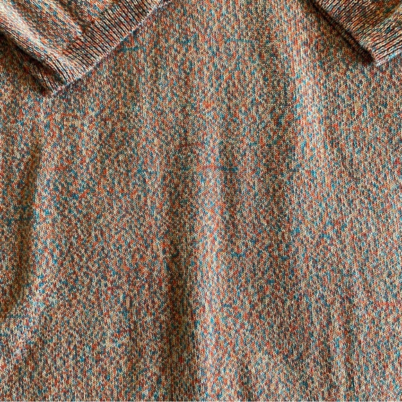 Candace Cameron Bure 1X Button Henley Sweater Short Sleeve QVC Red Multicolor - Picture 6 of 6